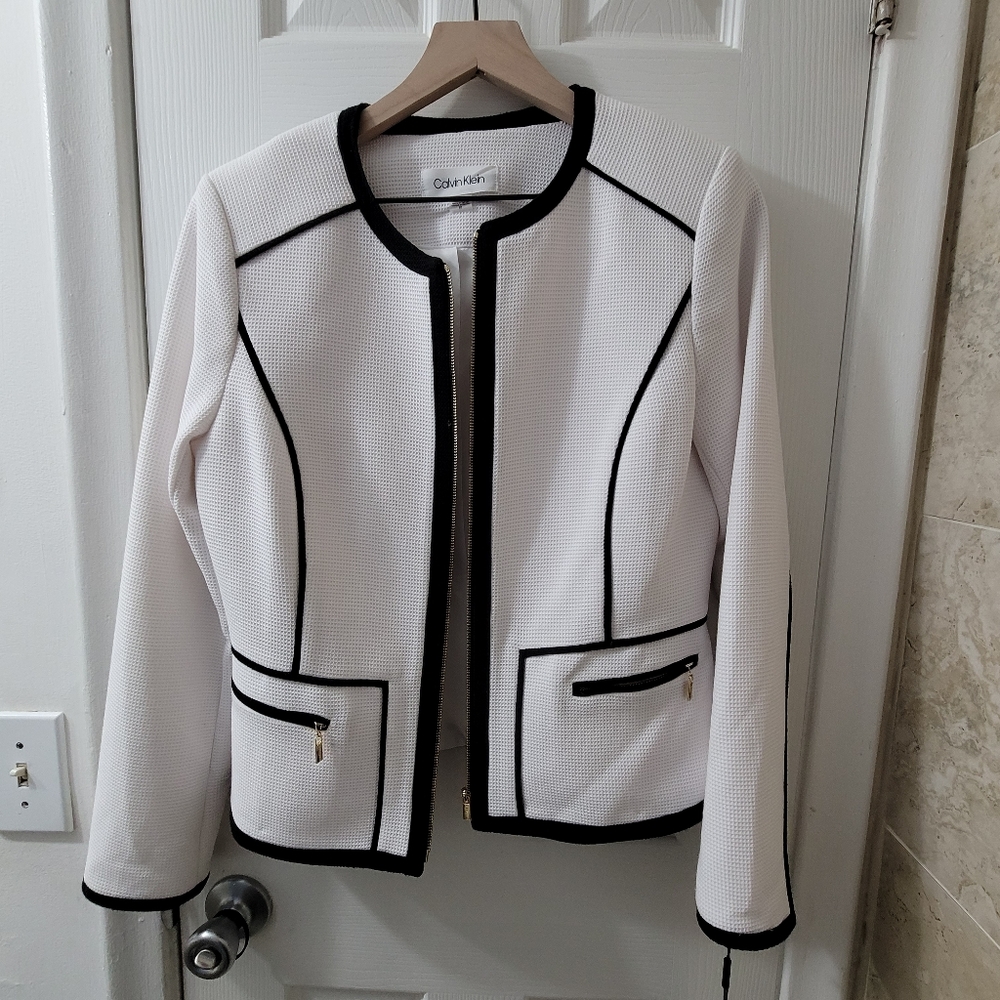 Calvin Klein white suit